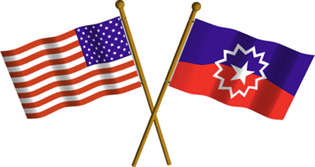 US & Juneteenth flags